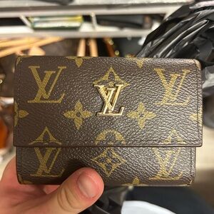 Louis Vuitton Brown and Gold Monogram Wallet